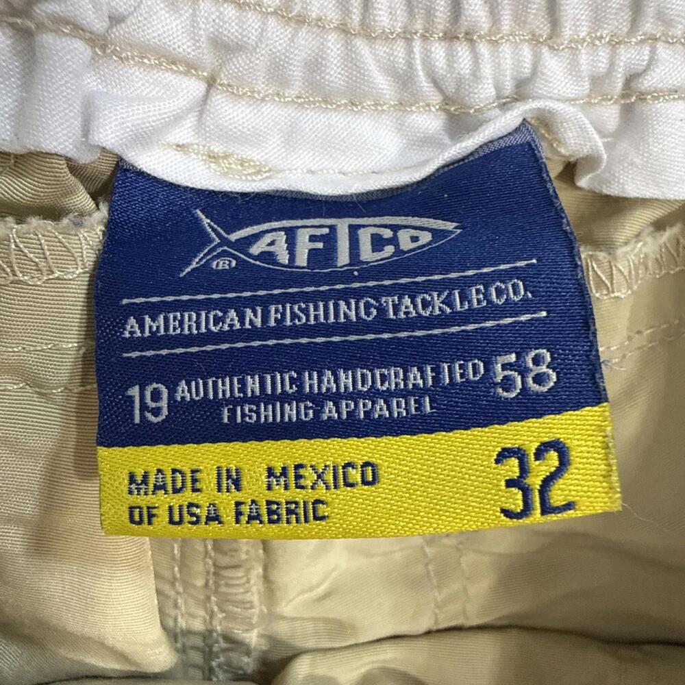 AFTCO Khaki Utility Men’s Shorts 7 inch - Picture 2 of 11